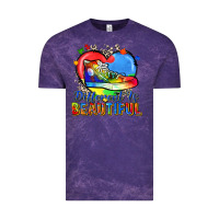 Cloud Purple different is beautiful Vintage Tee - Zillion Design Studio