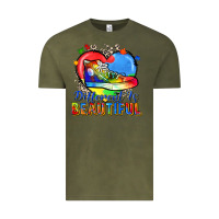 Vintage Olive different is beautiful Vintage Tee - Zillion Design Studio