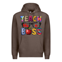 Coffee teach like a boss Premium Hoodie - NancyCooperArtShop