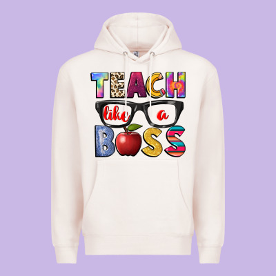 Teach Like A Boss Premium Hoodie Designed By Nancycooperartshop