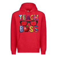 Red teach like a boss Premium Hoodie - NancyCooperArtShop