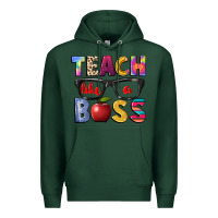 Sports Green teach like a boss Premium Hoodie - NancyCooperArtShop