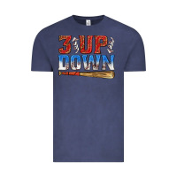 Vintage Denim 3 up 3 down baseball Vintage Tee - texasbilliewilder