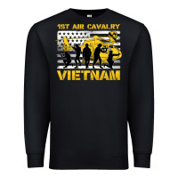 Black 1st air cavalry vietnam veteran Premium Sweatshirt - Jasminsmagicworld