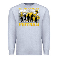 Heather Grey 1st air cavalry vietnam veteran Premium Sweatshirt - Jasminsmagicworld