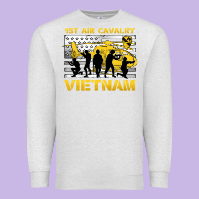 1st Air Cavalry Vietnam Veteran Premium Sweatshirt Designed By Jasminsmagicworld