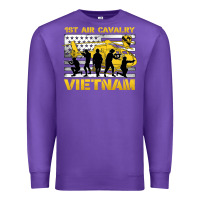 Purple 1st air cavalry vietnam veteran Premium Sweatshirt - Jasminsmagicworld