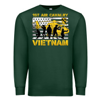 Sports Green 1st air cavalry vietnam veteran Premium Sweatshirt - Jasminsmagicworld