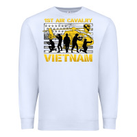 White 1st air cavalry vietnam veteran Premium Sweatshirt - Jasminsmagicworld