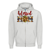 Christmas Blessed Mom Zipper Hoodie | Teevron