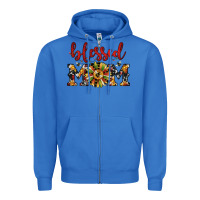 True Royal Christmas blessed mom Zipper Hoodie - JahusDesignShop