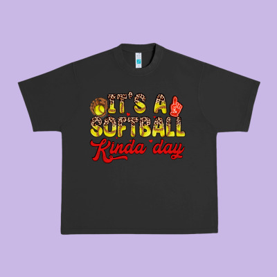 It S A Softball Kinda Day Urban Heavy Tee Designed By Zillion Design Studio