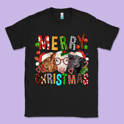 Merry Christmas Calfs Classic Tee Designed By Fadigitalartstudio