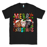 Black Merry christmas calfs Classic Tee - FaDigitalArtStudio