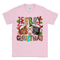 Bubblegum Pink Merry christmas calfs Classic Tee - FaDigitalArtStudio