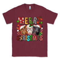 Burgundy Merry christmas calfs Classic Tee - FaDigitalArtStudio