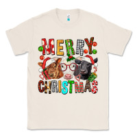 Natural Merry christmas calfs Classic Tee - FaDigitalArtStudio