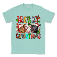 Seafoam Merry christmas calfs Classic Tee - FaDigitalArtStudio