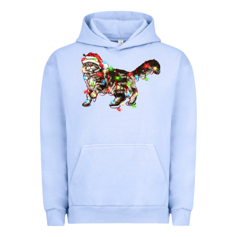 Christmas Christmas Maine Coon Cat Cat Urban Hoodie by LillyAllenDesigns | Teevron