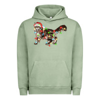 Pigment Oil Green christmas christmas maine coon cat cat Urban Hoodie - LillyAllenDesigns