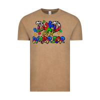 Vintage Coffee dad of a warrior Vintage Tee - Zillion Design Studio