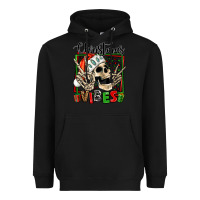 Black christmas vibes skeleton Heavyweight Hoodie - Jasminsmagicworld