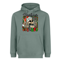 Sage christmas vibes skeleton Heavyweight Hoodie - Jasminsmagicworld