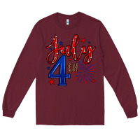 Burgundy 4th of July Long Sleeve Tee - Neo Western