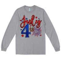 Heather Grey 4th of July Long Sleeve Tee - Neo Western