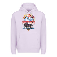 Lilac America ice cream Premium Hoodie - NancyCooperArtShop