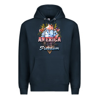 Navy America ice cream Premium Hoodie - NancyCooperArtShop