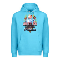 Ocean Blue America ice cream Premium Hoodie - NancyCooperArtShop