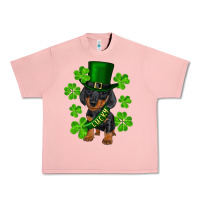 Salmon st. patrick's day lucky dachshund puppy Urban Heavy Tee - RanaPortraitStore