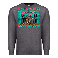Charcoal Heather Western Bengal Cat Mom Premium Sweatshirt - LillyAllenDesigns