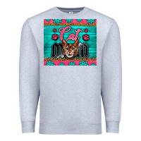 Heather Grey Western Bengal Cat Mom Premium Sweatshirt - LillyAllenDesigns