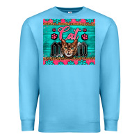 Ocean Blue Western Bengal Cat Mom Premium Sweatshirt - LillyAllenDesigns