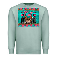 Seafoam Western Bengal Cat Mom Premium Sweatshirt - LillyAllenDesigns