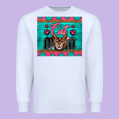 Western Bengal Cat Mom Premium Sweatshirt Designed By Lillyallendesigns