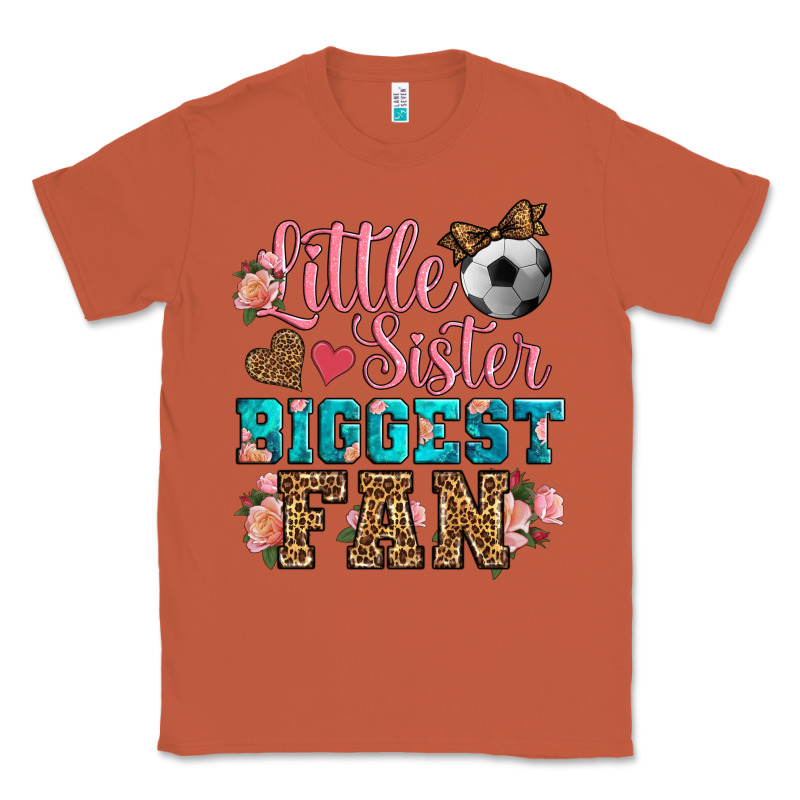 Little Sister Biggest Fan Soccer Classic Tee by HRA Design Shop | Teevron