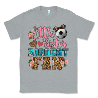 Heather Grey little sister biggest fan soccer Classic Tee - HRA Design Shop