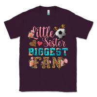 Plum little sister biggest fan soccer Classic Tee - HRA Design Shop