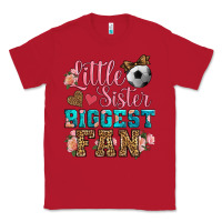 Red little sister biggest fan soccer Classic Tee - HRA Design Shop