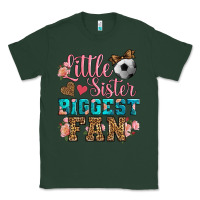 Sports Green little sister biggest fan soccer Classic Tee - HRA Design Shop