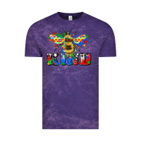 Cloud Purple bee kind autism Vintage Tee - Zillion Design Studio