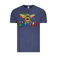 Vintage Denim bee kind autism Vintage Tee - Zillion Design Studio