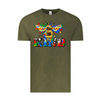 Vintage Olive bee kind autism Vintage Tee - Zillion Design Studio