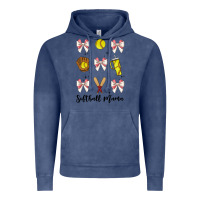 Vintage Denim softball coquette bow Vintage Hoodie - JahusDesignShop