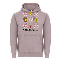 Vintage Zinc softball coquette bow Vintage Hoodie - JahusDesignShop