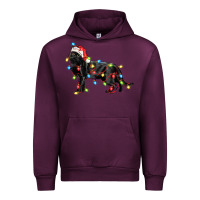 Mauve Wine christmas bombay cat Urban Hoodie - LillyAllenDesigns