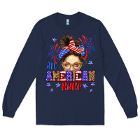 Navy All American babe Long Sleeve Tee - Neo Western